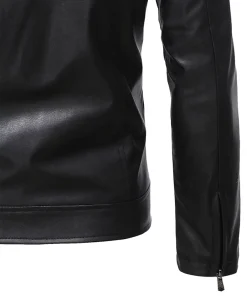 mens-classic-zip-up-black-faux-leather-motorcycle-jacket