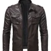 mens-classic-zip-up-brown-faux-leather-motorcycle-jacket