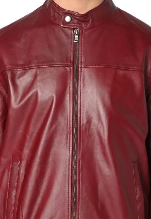 mens-faux-leather-burgundy-bomber-jacket