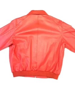 mens-faux-leather-red-bomber-jacket