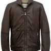 mens-full-zip-brown-faux-leather-jacket