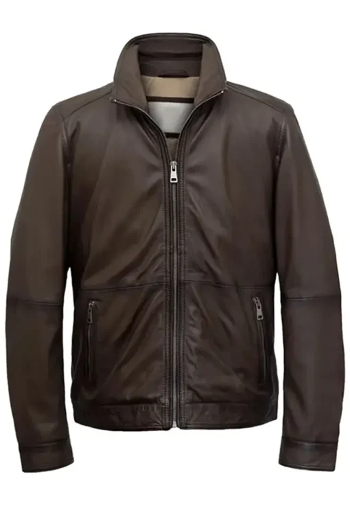 mens-full-zip-brown-faux-leather-jacket