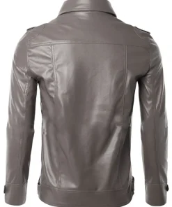 mens-grey-faux-leather-moto-biker-jacket