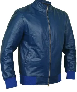 mens-navy-blue-faux-leather-flight-bomber-jacket