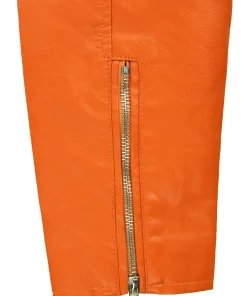 mens-orange-faux-leather-motorcycle-jacket