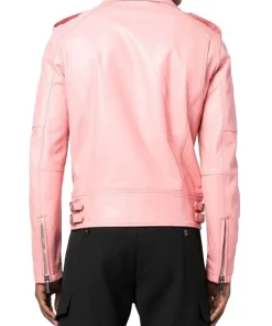 mens-pink-faux-leather-biker-jacket