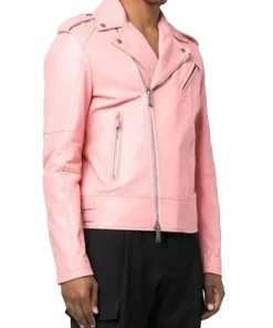 mens-pink-faux-leather-biker-jacket