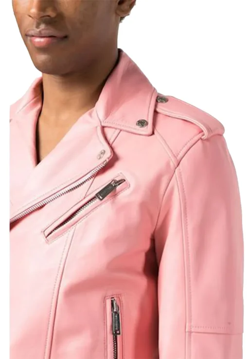 mens-pink-faux-leather-biker-jacket