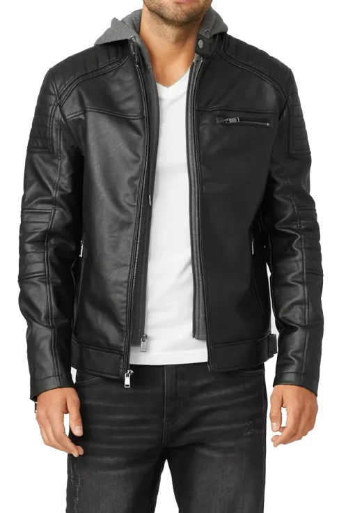 mens-quilted-black-faux-leather-biker-jacket-with-removable-hood