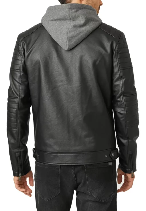 mens-quilted-black-faux-leather-biker-jacket-with-removable-hood