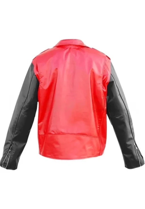 mens-red-faux-leather-biker-jacket-with-black-sleeves