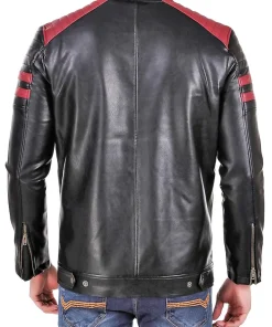 mens-red-padding-design-black-faux-leather-jacket