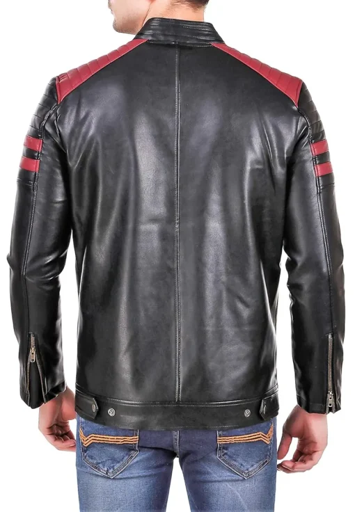 mens-red-padding-design-black-faux-leather-jacket