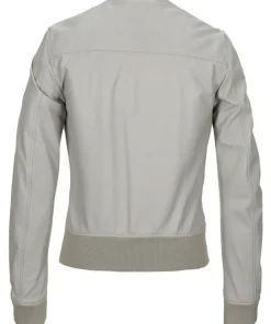 mens-round-collar-grey-faux-leather-bomber-jacket