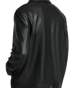 mens-simple-look-black-faux-leather-jacket