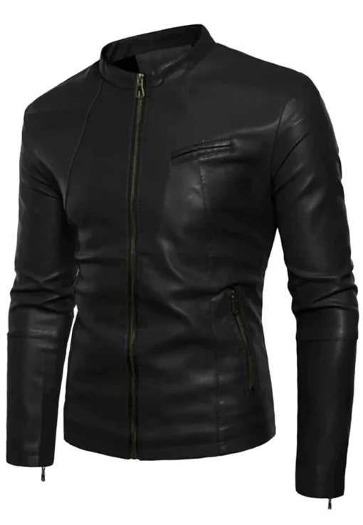 mens-small-collar-black-faux-leather-slim-fit-jacket
