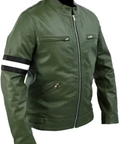 mens-stripe-dark-green-faux-leather-motorcycle-jacket