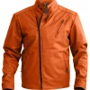 mens-stylish-orange-faux-leather-jacket
