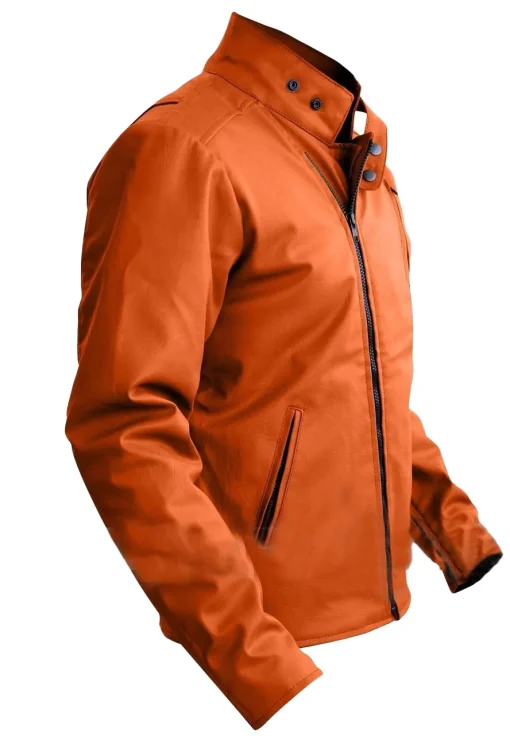 mens-stylish-orange-faux-leather-jacket