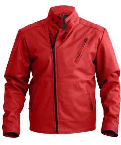 mens-stylish-red-faux-leather-jacket