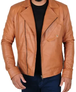 mens-tan-brown-faux-leather-jacket