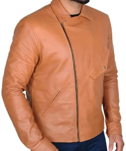 mens-tan-brown-faux-leather-jacket