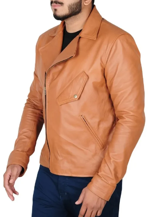 mens-tan-brown-faux-leather-jacket
