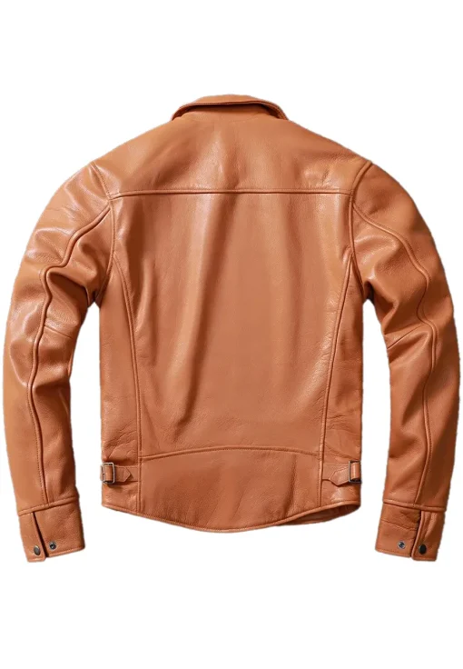 mens-vintage-tan-brown-faux-leather-biker-jacket