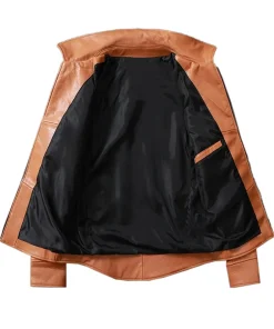 mens-vintage-tan-brown-faux-leather-biker-jacket