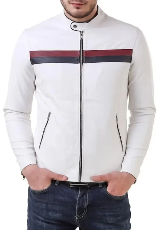 mens-white-faux-leather-biker-jacket-with-red-and-black-stripes