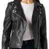 womens-biker-lapel-collar-black-faux-leather-jacket
