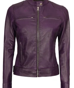 womens-biker-purple-faux-leather-jacket