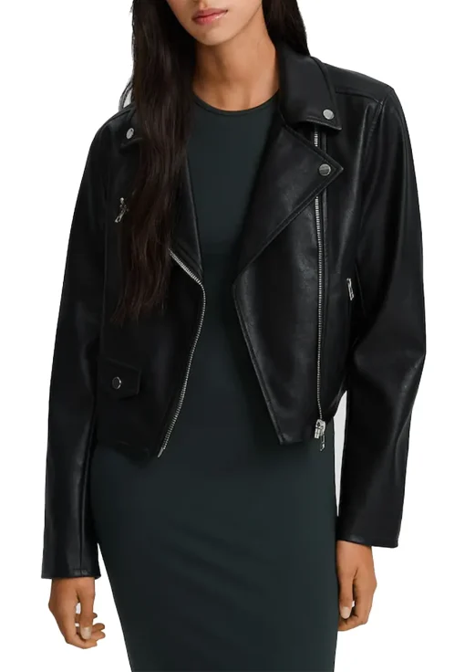 womens-black-cropped-faux-leather-biker-jacket