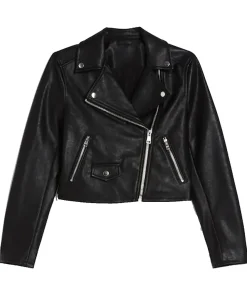 womens-black-cropped-faux-leather-biker-jacket