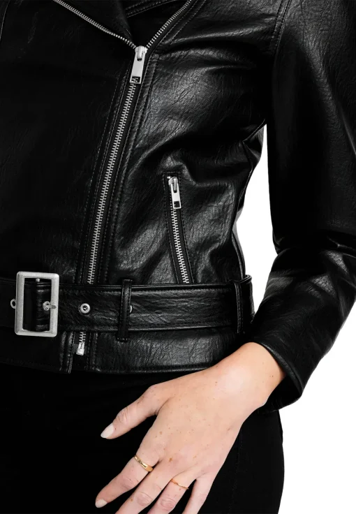 womens-black-faux-leather-belted-biker-jacket