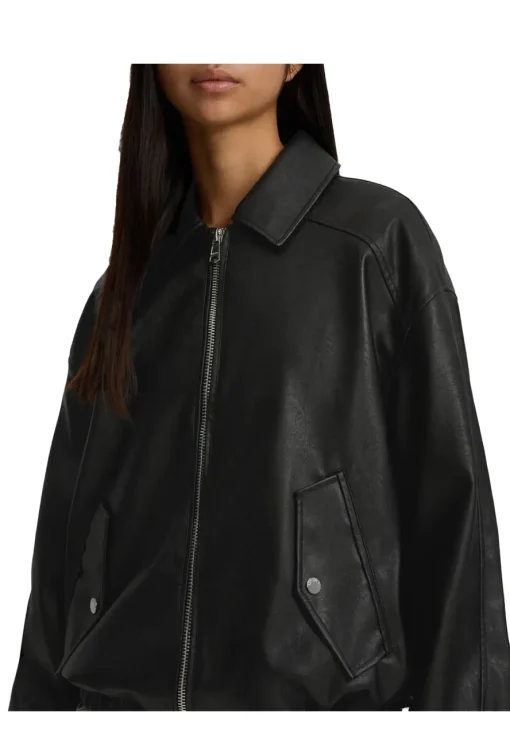 womens-black-faux-leather-dad-fit-bomber-jacket