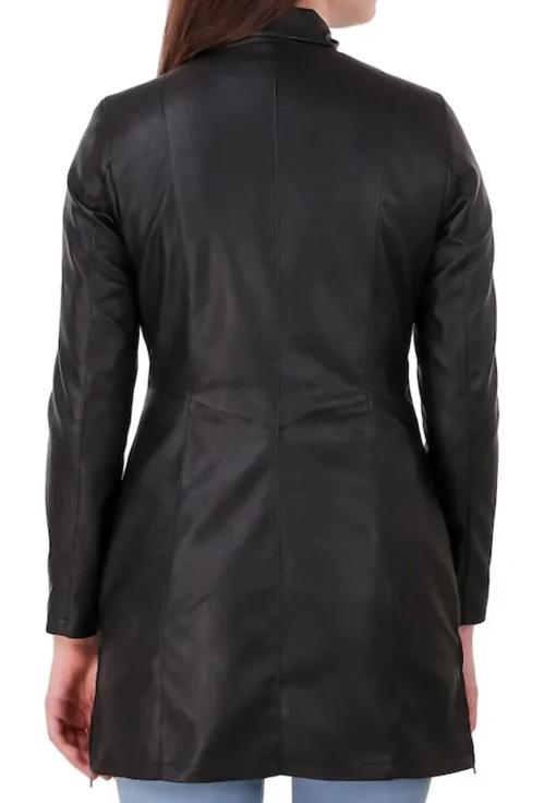 womens-black-faux-leather-long-jacket