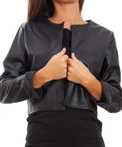 womens-black-faux-leather-open-front-cropped-jacket