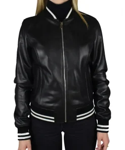 womens-black-faux-leather-varsity-bomber-jacket