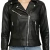womens-black-solid-lightweight-faux-leather-jacket