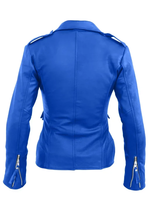 womens-blue-faux-leather-biker-jacket