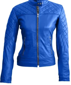 womens-blue-quilted-faux-leather-jacket