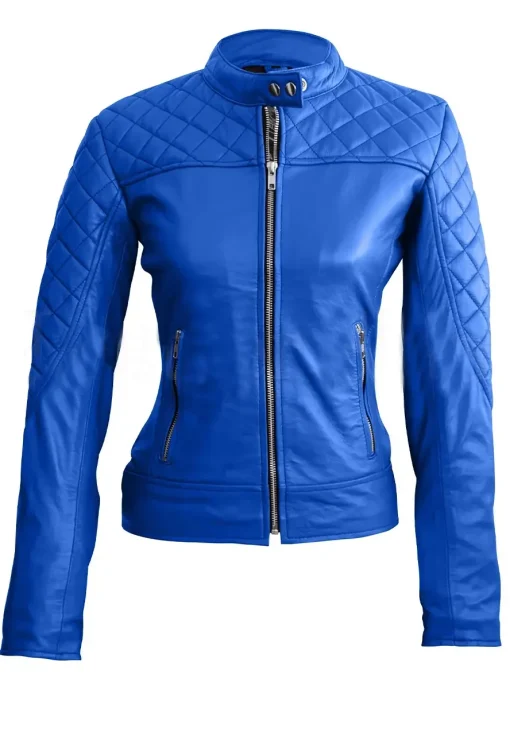 womens-blue-quilted-faux-leather-jacket