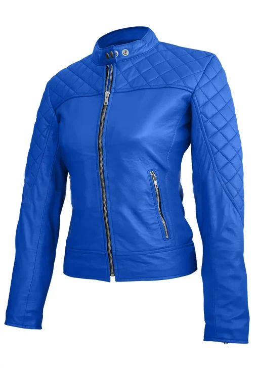 womens-blue-quilted-faux-leather-jacket