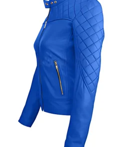 womens-blue-quilted-faux-leather-jacket