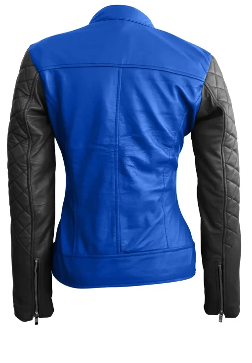 womens-blue-quilted-faux-leather-jacket-with-black-sleeves