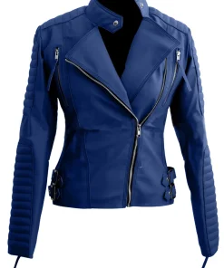 womens-brando-blue-faux-leather-biker-jacket