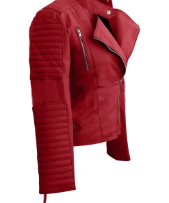 womens-brando-red-faux-leather-biker-jacket