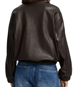 womens-brown-bomber-jacket