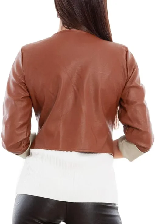 womens-brown-faux-leather-open-front-cropped-jacket